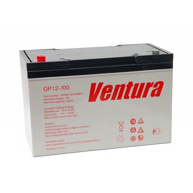 GP 12-100 F8 - аккумулятор VENTURA 100ah 12V  